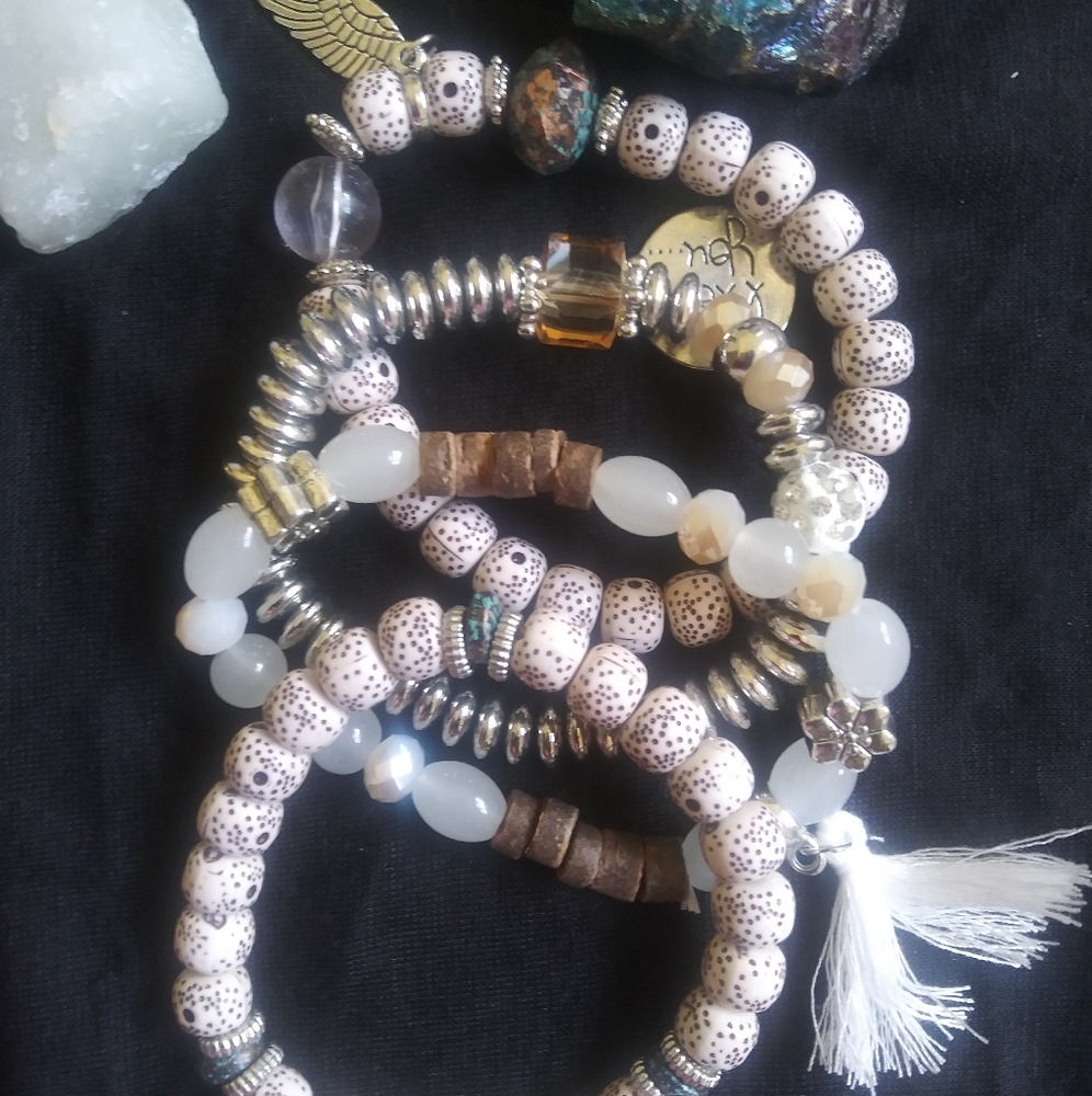 Set of 4 Beaded Bracelts